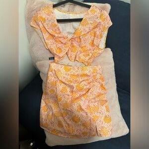 SHEIN matching two piece skirt and top set